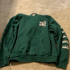 Dark green mountain high hoodie